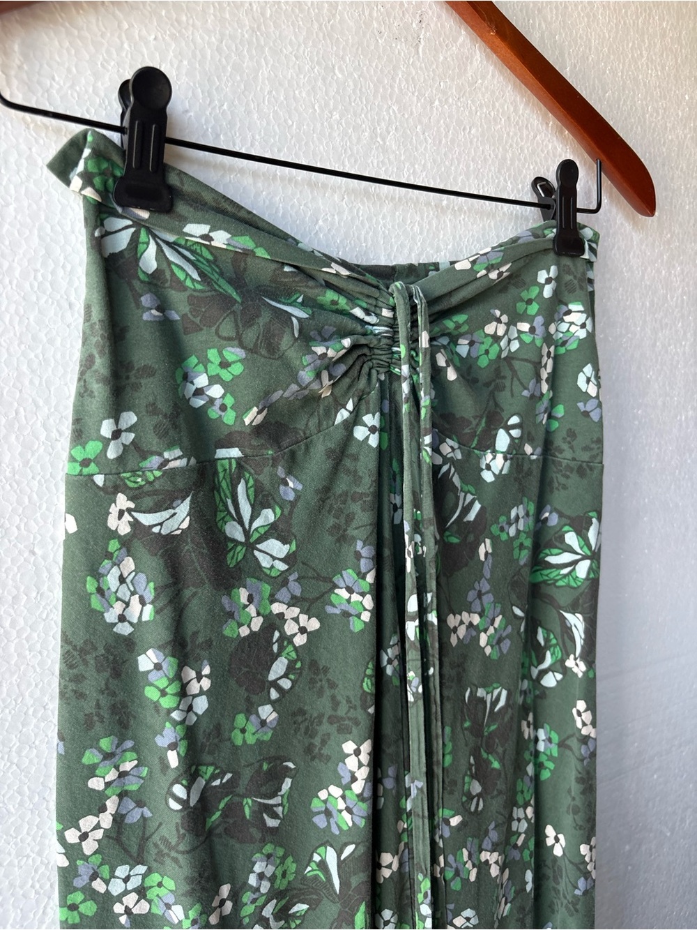 Patagonia Floral Midi Skirt Organic Cotton Drawstring Cottagecore - Picture 7 of 8